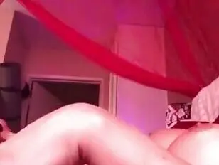 Great jugs tranny stroking her shaft with her fleshlight