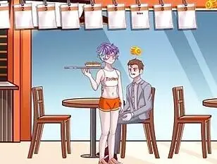 Obsługuj głodnych klientów jako seksowna dziewczyna