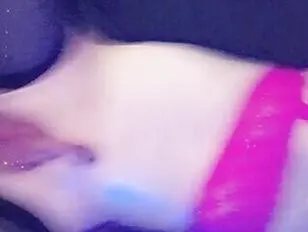 Mijn witte dildo in mijn kont rammen