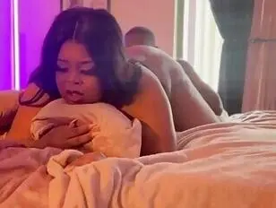 BBW transexual ébano penetración anal intensa por detrás