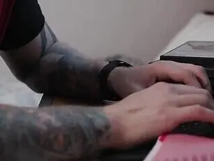 Bimbo blonde seduces young stud