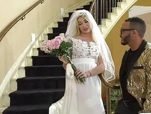 Shemale Wedding Porn - Shemale bride analed by black wedding planner - Tranny.one