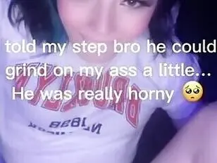 Stepsis Helps Step Bro with his problem with his hard cock